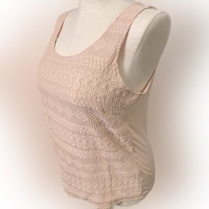 Softest Muted Pink Sleeveless Tank Top with Beautiful Go-Anywhere Design Front